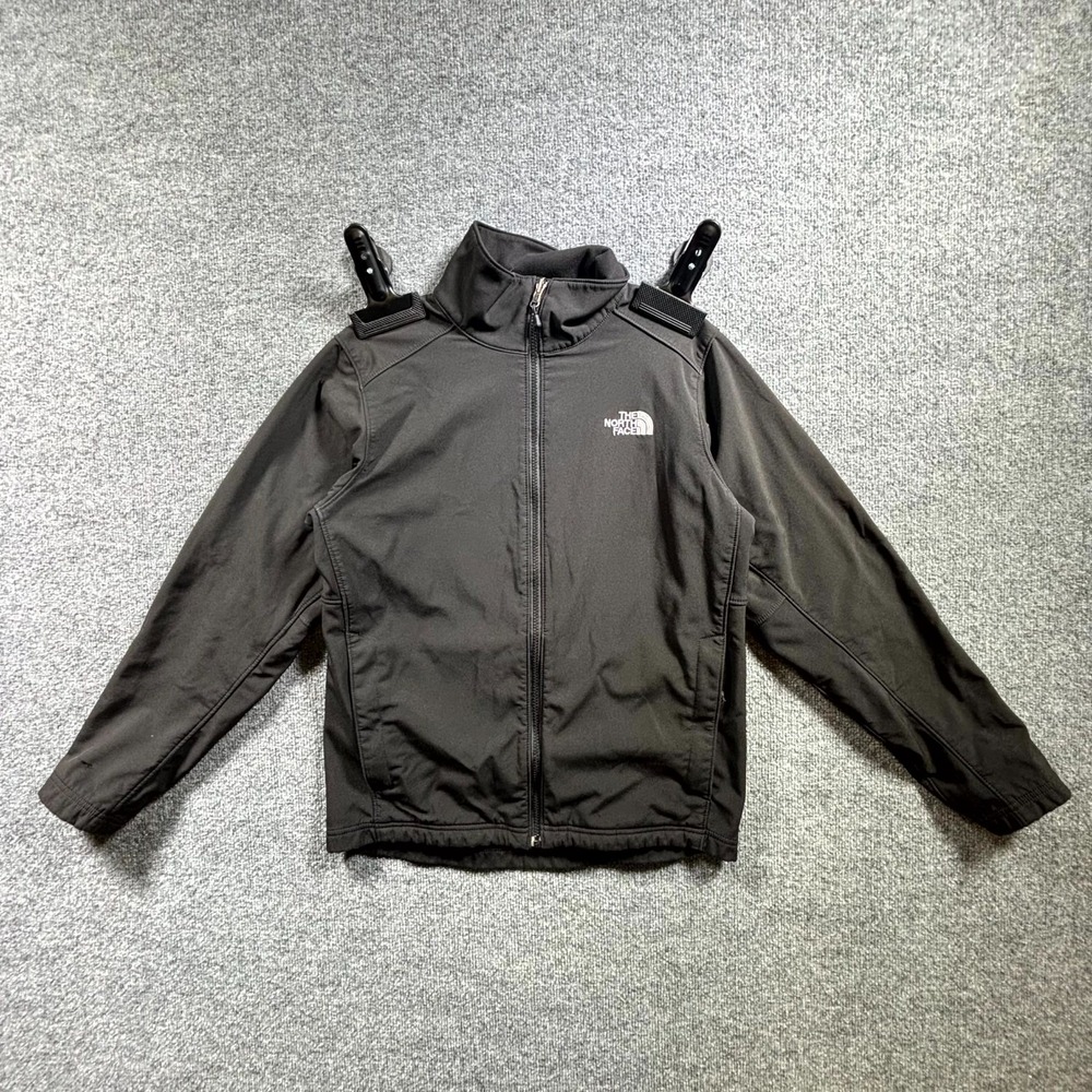 The North Face Jacket Mens Small Black Fleece Lined Full Zip Outdoor Windbreaker